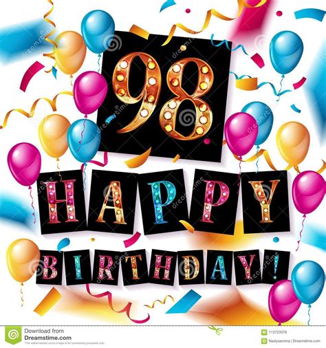 Happy 98th Birthday Wishes Image