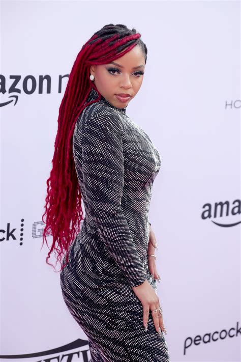 Chlöe Baileys Candy Apple Red Locs Fall All The Way Down To Her Butt