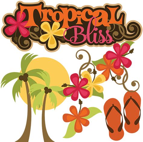 Tropical Vacation Clip Art Cliparts
