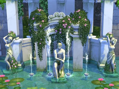 The Roman Fountain No Cc The Sims 4 Download Simsdomination