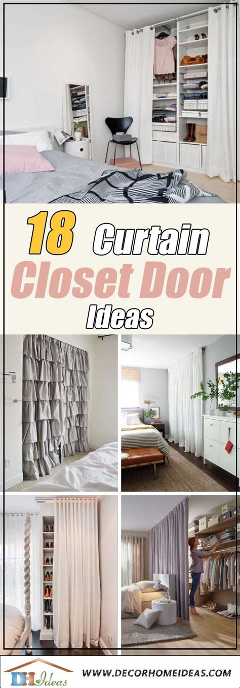 30 Beautiful Using Curtain For Closet Door