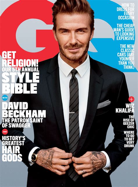 David Beckham Magazine Advertisements