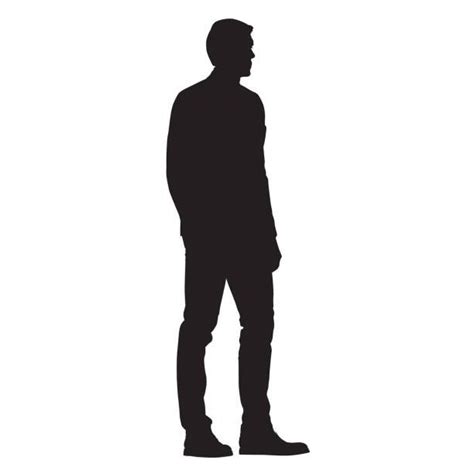 Man Standing Silhouette Side View Png Annialexandra Hot Sex Picture
