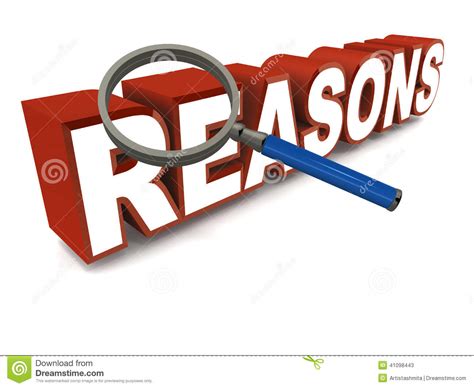 Reasons Stock Illustration - Image: 41098443