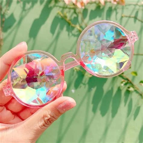 motley crystal glasses kaleidoscope glasses festival sunglasses crystal sunglasses