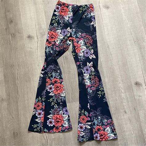 Pants And Jumpsuits Cotton Flower Bell Bottoms Poshmark