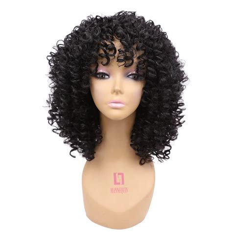 Amir Hair Afro Kinky Curly Wig Natural Black Hair African American Synthetic Wigs For Women