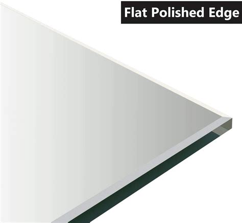Mirror Polished Edge Cut To Size Custom Made Bespoke 4mm6mm Silver Ebay