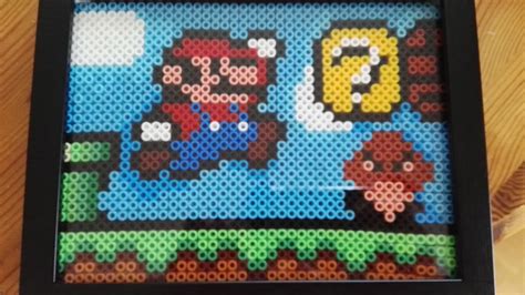 Mario Game Scene Hama Perler Beads Pixel Art Mario Perlerbeads