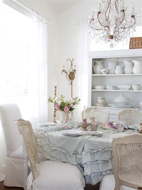 25 Shabby Chic Style Dining Room Design Ideas Decoration