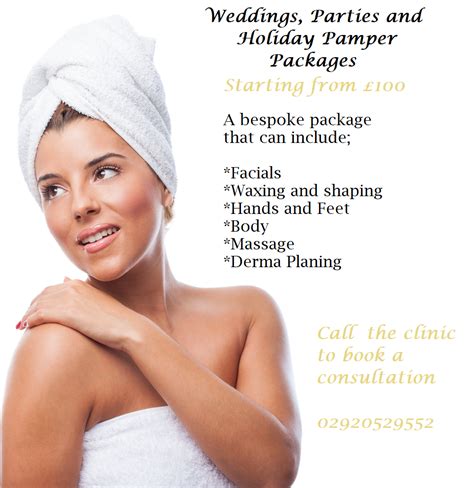 Wedding Parties And Holiday Pamper Package Starting From £100 👰🍾🏝 Laser Clinics Facial