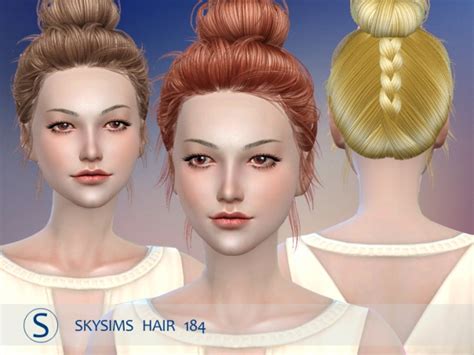Hair 184 By Skysims Pay At Butterfly Sims Sims 4 Updates