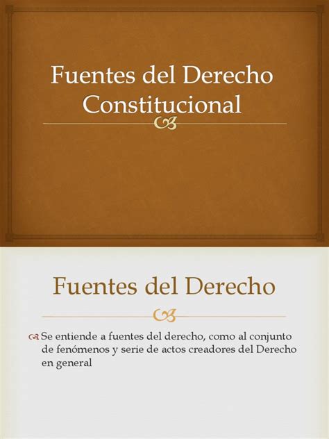 Fuentes Del Derecho Constitucional Pdf Constitución Fuentes Del Derecho