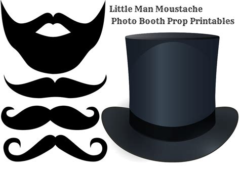 Diy Photo Booth Moustache And Beard Props With Printa
