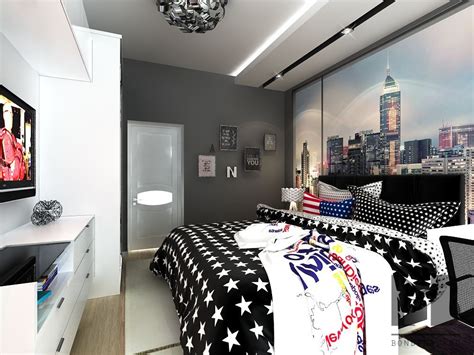 New York Themed Bedroom Interior Design Ideas