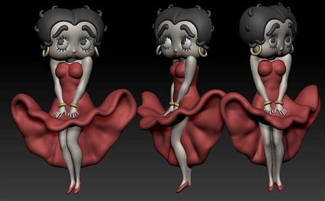 Betty Boop Emoji 3d Model 3d Printable Cgtrader