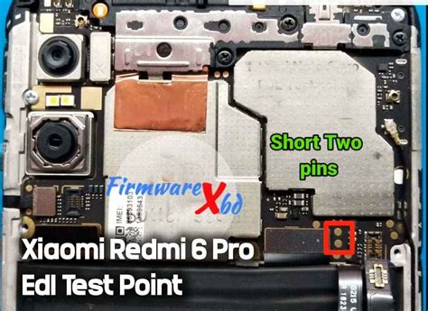 Xiaomi Redmi 6 Pro Edl Point Test Point Reboot To Edl 9008 Mod