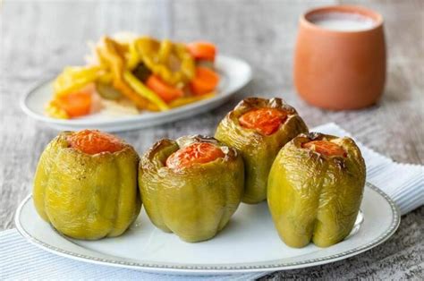Stuffed Peppers Biber Dolması Recipe Turkish Cuisine