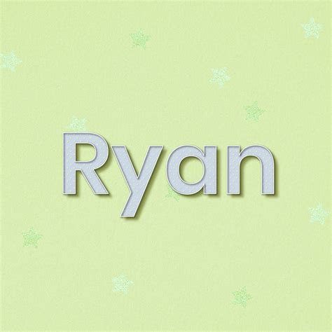 Polka Dot Ryan Name Typography Free Photo Rawpixel