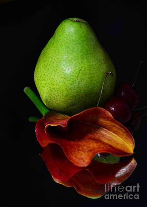 Pear In Love Photograph By Minnetta Heidbrink
