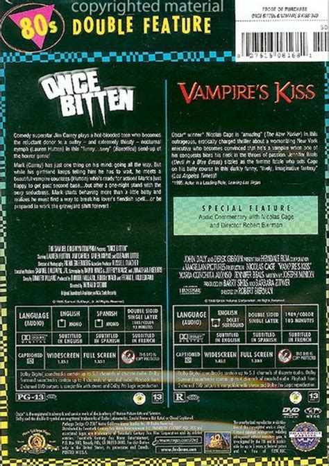 Once Bitten Vampires Kiss Double Feature Dvd Dvd Empire
