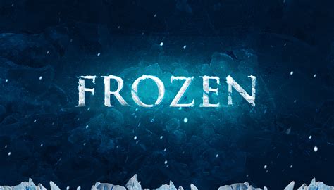 9 Ice Text Effect Photoshop Images Disney Frozen Font Photoshop Ice