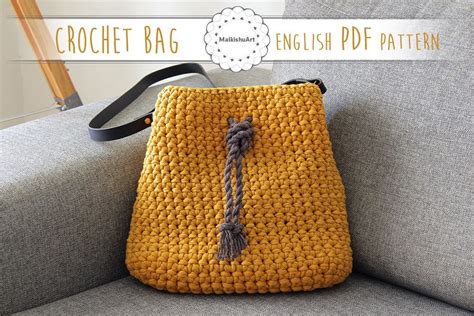 Crochet Bag Pattern Crochet Oval Base Bag Pdf Instant Etsy