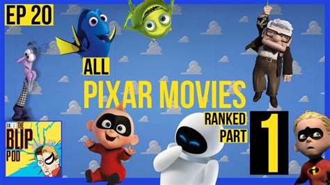 All Pixar Movies Ranked Part Youtube