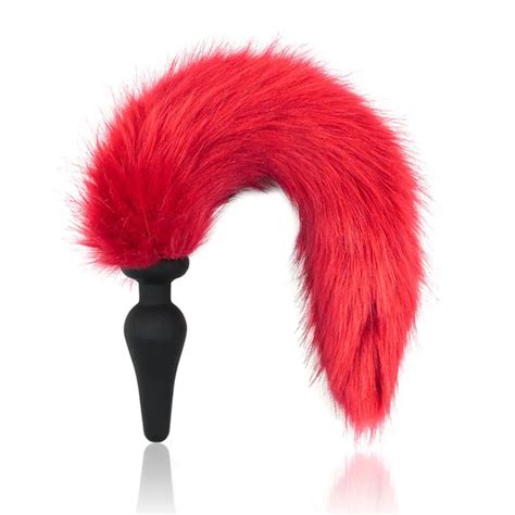 Romeonight Faux Fur Passionate Naughty Fox Tail Unisex Silicone Butt