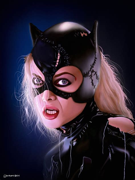 Catwoman Digital Painting Etsy