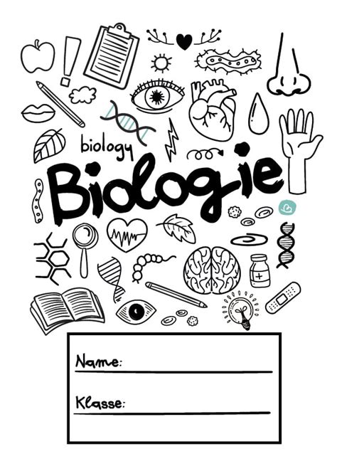 Biologie Deckblatt Klasse Zum Ausdrucken Malvorlagen And Coloring