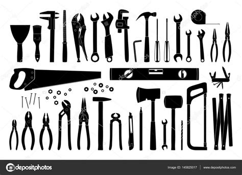 Tools Icon Set Stock Vector By ©pupahava 145825017