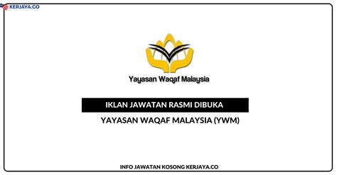 Yayasan amal malaysia is non goverment organisation that focuses on charity and humanity. Jawatan Kosong Terkini Yayasan Waqaf Malaysia (YWM ...