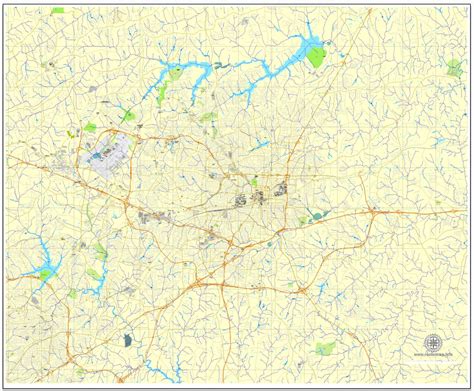 Greensboro North Carolina Zip Code Map Map