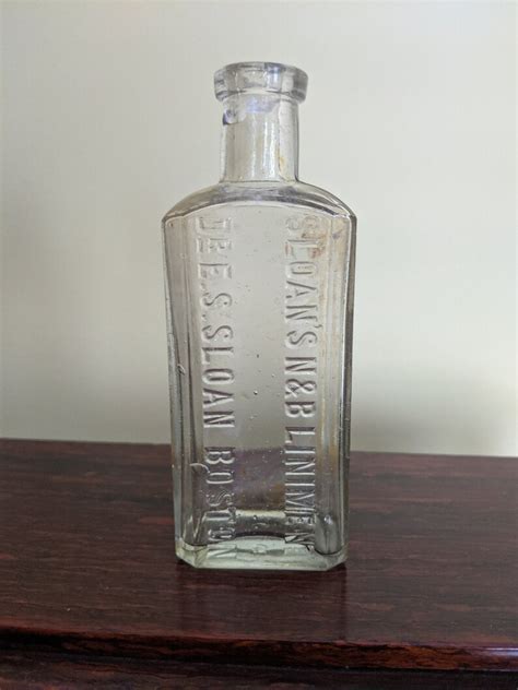 Antique Sloan S Nandb Liniment Bottle 1905 1913 Dr E S Etsy