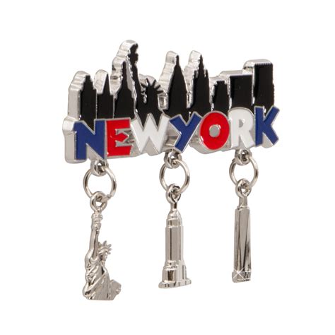Metal New York City Magnet 3 Mini Nyc Charms
