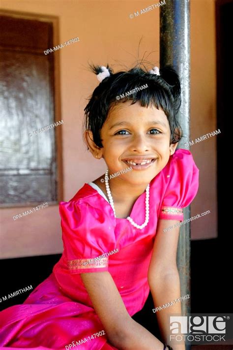 Girl In Traditional Dress Kerala India No Mr Stock Photo Picture