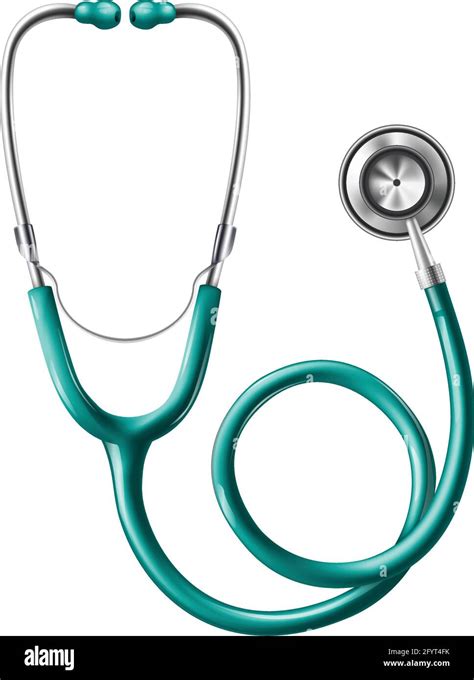 3d Realistic Vector Medical Stethoscope Isolated Icon Illustration