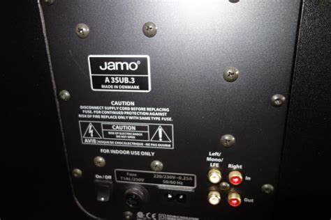 Fs Jamo A3sub3 10 Active Subwoofer In Black ﻿ Stereo Home Cinema