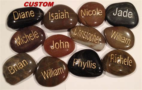 Custom Personalized Engraved Stones