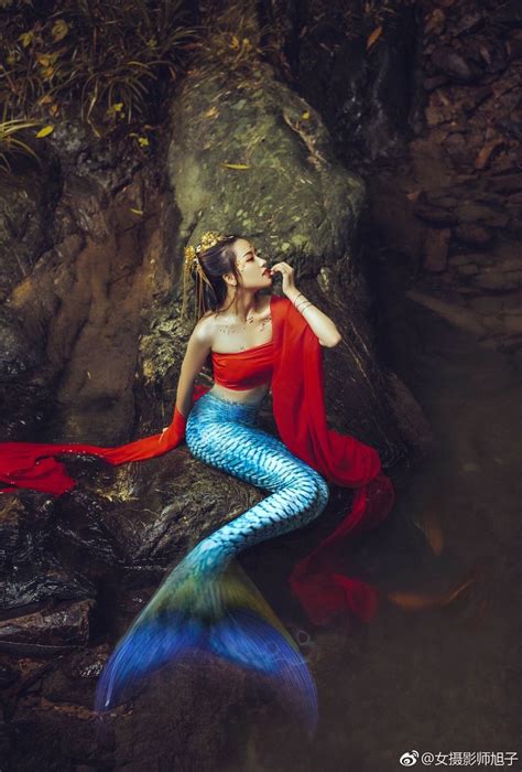 Hanfu Mermaid Mermaid Pose Mermaid Cosplay Mermaid Fairy Mermaid