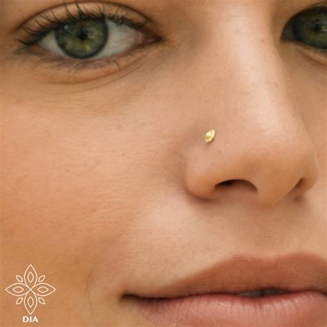 Nose Screw 20g Solid Gold Nose Stud Tiny Studs 14k Gold Etsy