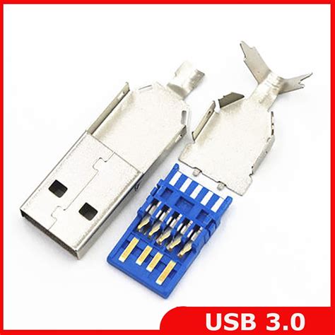 Free Shipping 30pcslot Diy Usb 30 Male Connector Jack Soldering Type