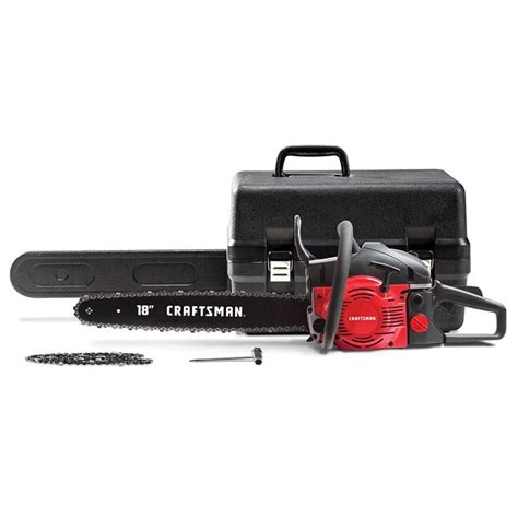 Craftsman 18 In 42 Cc 2 Cycle Gas Chainsaw In The Gas Chainsaws