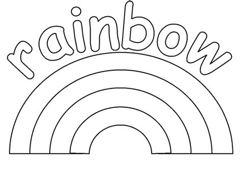 Rainbow Coloring Page Worksheets | 99Worksheets