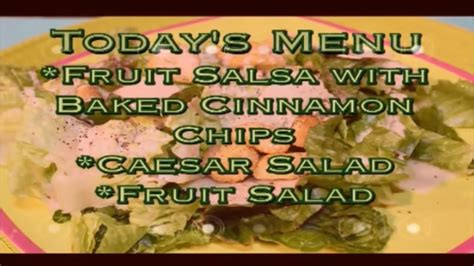 Everyday Manna With Lisa Smith Fruit Salsa With Baked Cinnamon Chips