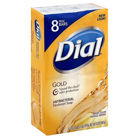 Dial Gold Bar 8 Count 4 Oz Antibacterial Deodorant Soap