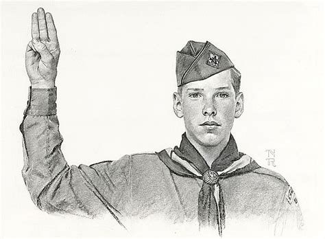 Norman Rockwell Boy Scout Pledge Pencil A Photo On Flickriver