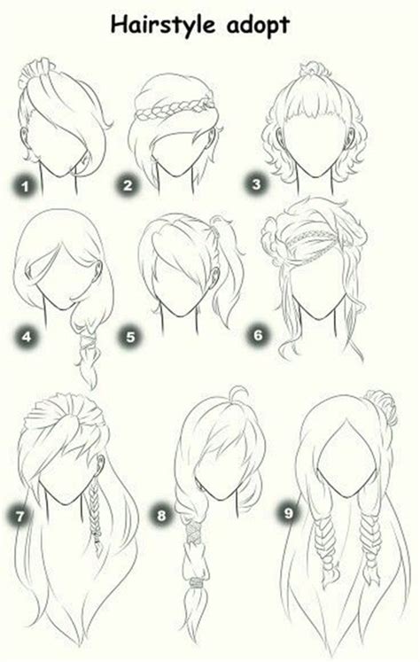 I've also included pictures of drawn hair that you can use for inspiration. How To Draw Hair (Step By Step Image Guides)