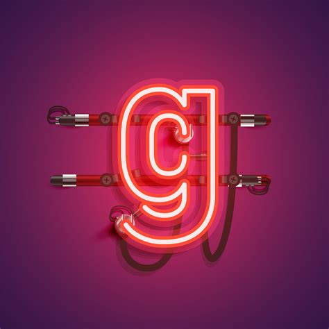Realistic Neon Character With Wires And Console Vector Illustration